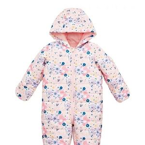 First ImpressionsBaby Girls Floral-Print Puffer Snowsuit, Created for Macy's